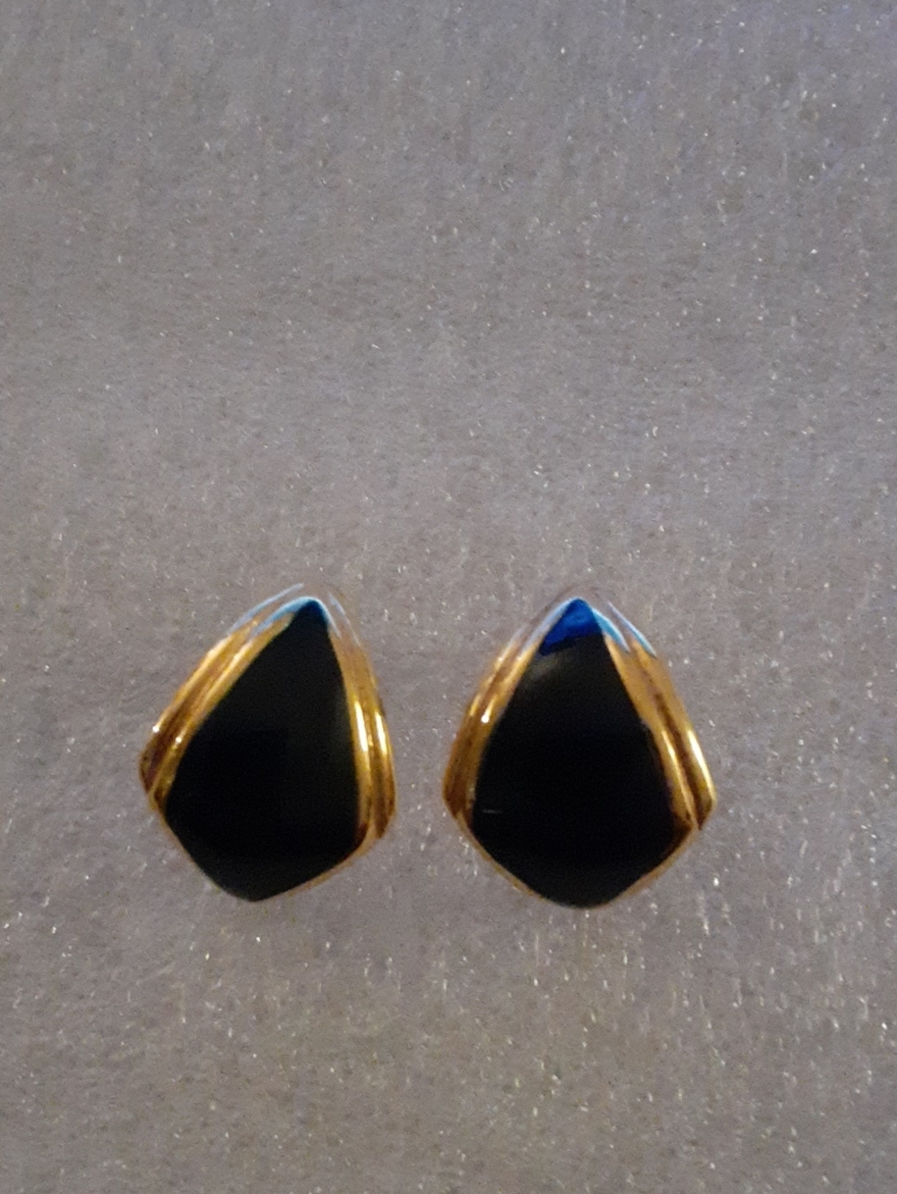 Monet Gold and Blue Teardrop Earrings - Classic Women Jewelry